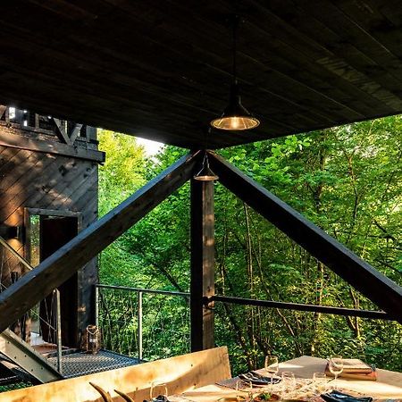 Hutstuf - The Fox & Private Outdoor Spa La-Roche-en-Ardenne Buitenkant foto