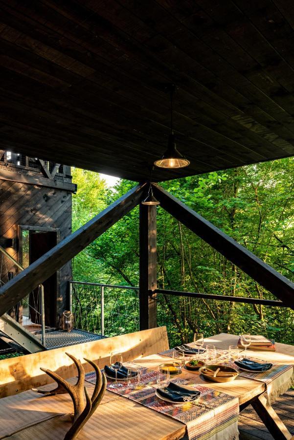Hutstuf - The Fox & Private Outdoor Spa La-Roche-en-Ardenne Buitenkant foto