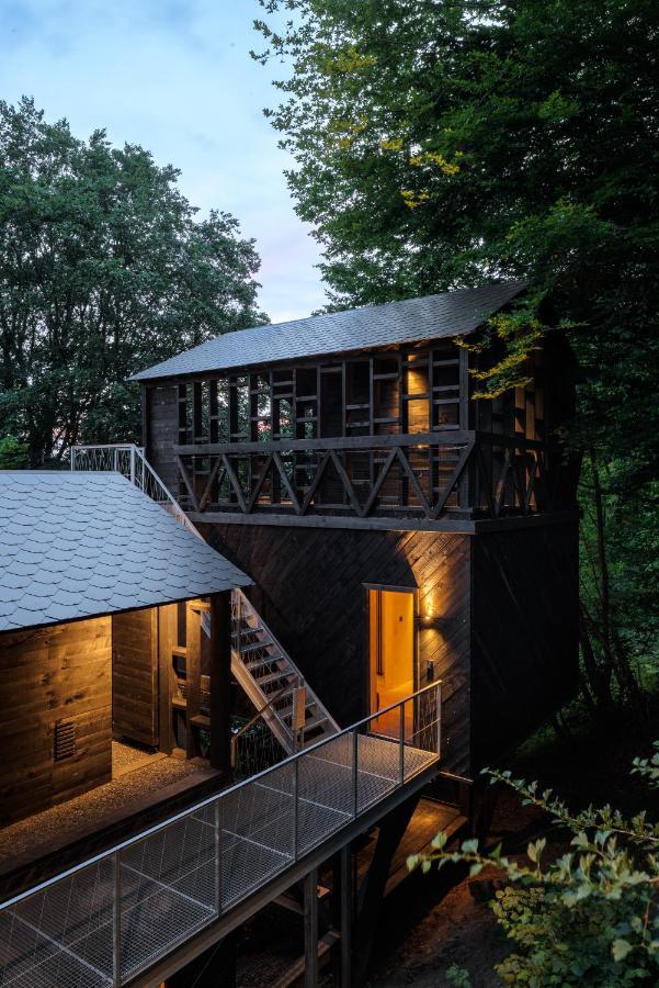 Hutstuf - The Fox & Private Outdoor Spa La-Roche-en-Ardenne Buitenkant foto