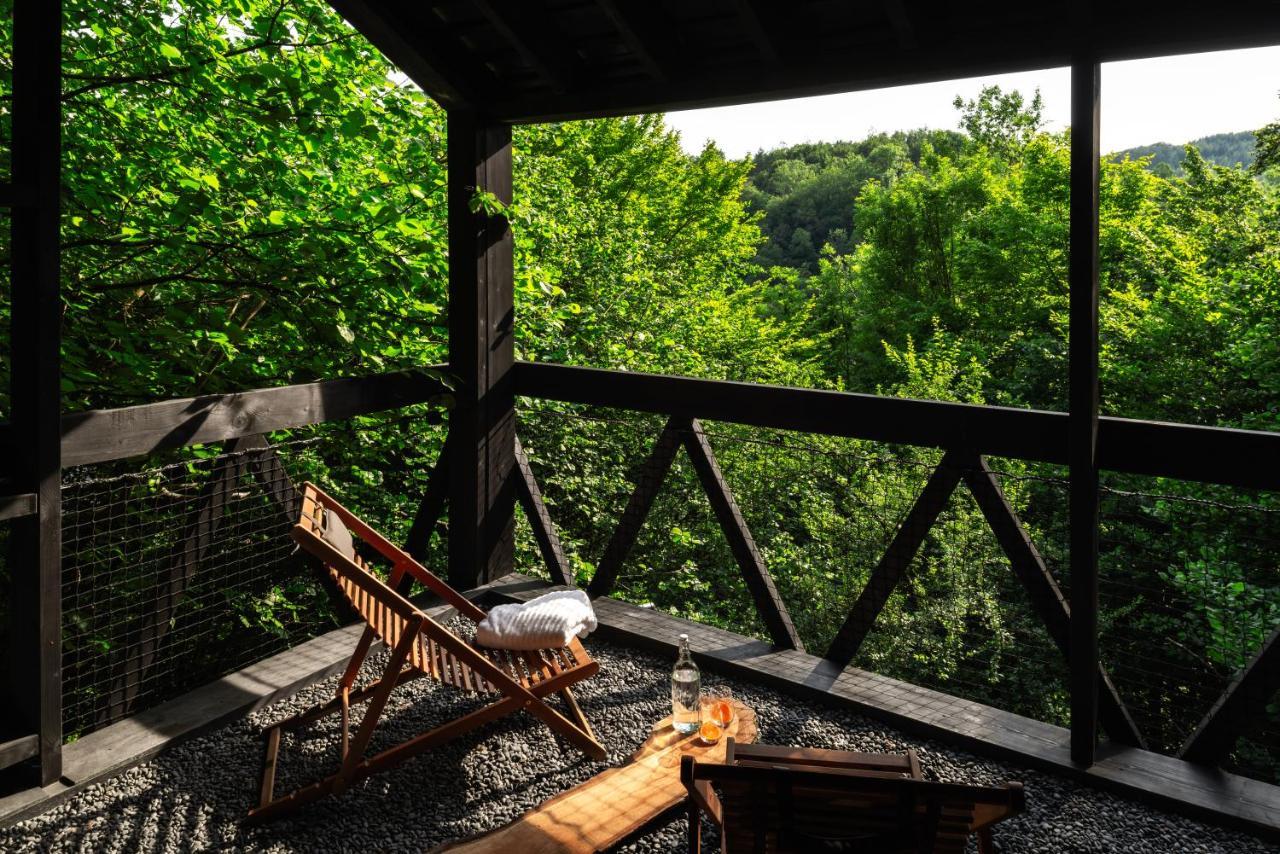 Hutstuf - The Fox & Private Outdoor Spa La-Roche-en-Ardenne Buitenkant foto